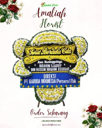 Papan Bunga Duka di Gotakan